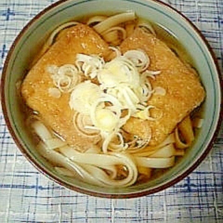 身体ポカポカ☆熱々きつねうどん☆